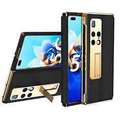 Leather Case Stands Flip Cover Holder ZL2 for Huawei Mate X2 Black