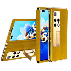 Leather Case Stands Flip Cover Holder ZL2 for Huawei Mate X2 Gold