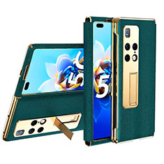 Leather Case Stands Flip Cover Holder ZL2 for Huawei Mate X2 Green