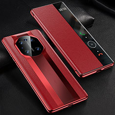 Leather Case Stands Flip Cover K01 Holder for Huawei Mate 40E 5G Red