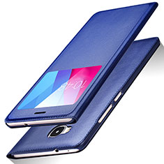 Leather Case Stands Flip Cover L01 for Huawei Honor 5X Blue