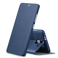 Leather Case Stands Flip Cover L01 for Huawei Honor 7 Blue