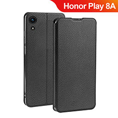 Leather Case Stands Flip Cover L01 for Huawei Honor Play 8A Black