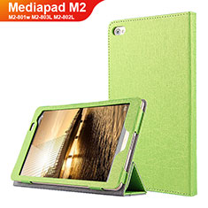 Leather Case Stands Flip Cover L01 for Huawei Mediapad M2 8 M2-801w M2-803L M2-802L Green