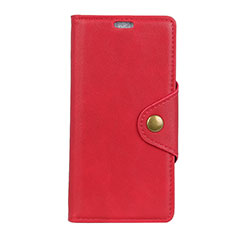 Leather Case Stands Flip Cover L01 Holder for Asus Zenfone 5 ZS620KL Red