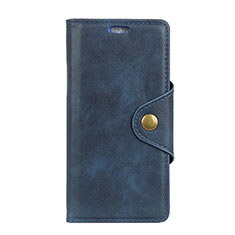 Leather Case Stands Flip Cover L01 Holder for HTC U12 Plus Blue