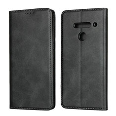 Leather Case Stands Flip Cover L01 Holder for LG V50 ThinQ 5G Black