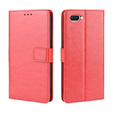 Leather Case Stands Flip Cover L01 Holder for Oppo A5 Red
