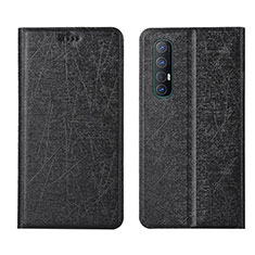 Leather Case Stands Flip Cover L01 Holder for Oppo Find X2 Neo Black