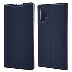 Leather Case Stands Flip Cover L01 Holder for Samsung Galaxy Note 10 Plus Blue