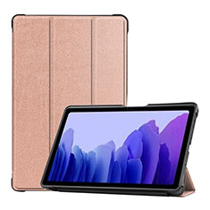 Leather Case Stands Flip Cover L01 Holder for Samsung Galaxy Tab A7 4G 10.4 SM-T505 Rose Gold