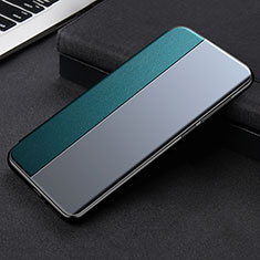 Leather Case Stands Flip Cover L01 Holder for Xiaomi Mi 11 Lite 5G NE Cyan