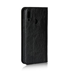 Leather Case Stands Flip Cover L02 for Huawei Honor 10 Lite Black