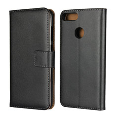 Leather Case Stands Flip Cover L02 for Huawei Honor 9 Lite Black