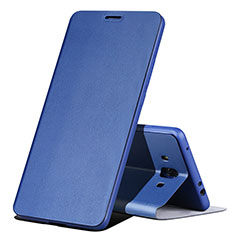 Leather Case Stands Flip Cover L02 for Huawei Mate 10 Blue