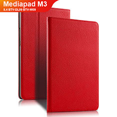 Leather Case Stands Flip Cover L02 for Huawei Mediapad M3 8.4 BTV-DL09 BTV-W09 Red