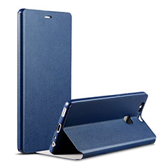 Leather Case Stands Flip Cover L02 for Huawei P9 Blue