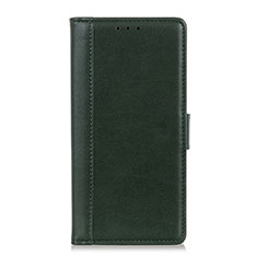 Leather Case Stands Flip Cover L02 Holder for BQ Vsmart joy 1 Plus Green