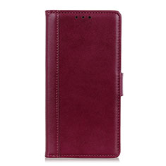 Leather Case Stands Flip Cover L02 Holder for BQ Vsmart joy 1 Red