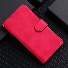 Leather Case Stands Flip Cover L02 Holder for Google Pixel 5 Red