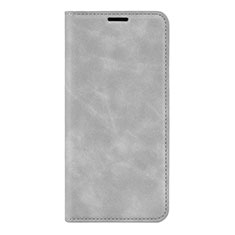 Leather Case Stands Flip Cover L02 Holder for Huawei P40 Gray