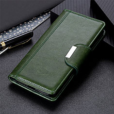 Leather Case Stands Flip Cover L02 Holder for Huawei Y5p Green