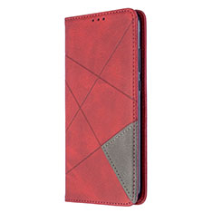 Leather Case Stands Flip Cover L02 Holder for Huawei Y7p Red