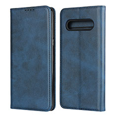 Leather Case Stands Flip Cover L02 Holder for LG V60 ThinQ 5G Blue