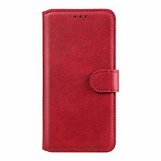 Leather Case Stands Flip Cover L02 Holder for Motorola Moto E6s (2020) Red