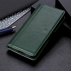 Leather Case Stands Flip Cover L02 Holder for Motorola Moto E7 (2020) Green