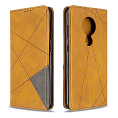 Leather Case Stands Flip Cover L02 Holder for Nokia 6.2 Yellow