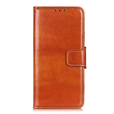 Leather Case Stands Flip Cover L02 Holder for Oppo Reno4 4G Orange