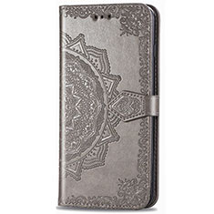 Leather Case Stands Flip Cover L02 Holder for Realme Narzo 20A Gray