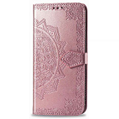 Leather Case Stands Flip Cover L02 Holder for Realme Narzo 20A Rose Gold