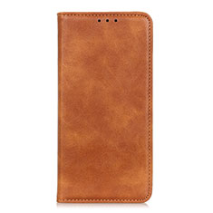 Leather Case Stands Flip Cover L02 Holder for Samsung Galaxy A01 Core Orange