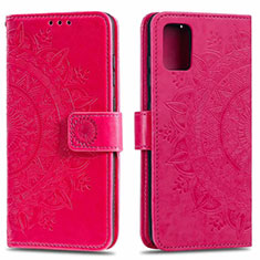 Leather Case Stands Flip Cover L02 Holder for Samsung Galaxy A71 5G Hot Pink