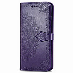 Leather Case Stands Flip Cover L02 Holder for Samsung Galaxy XCover Pro Purple