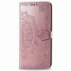 Leather Case Stands Flip Cover L02 Holder for Samsung Galaxy XCover Pro Rose Gold