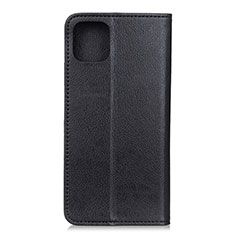 Leather Case Stands Flip Cover L02 Holder for Xiaomi Mi 10 Lite Black