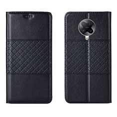 Leather Case Stands Flip Cover L02 Holder for Xiaomi Poco F2 Pro Black