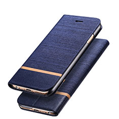 Leather Case Stands Flip Cover L03 for Apple iPhone 6 Blue