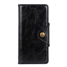 Leather Case Stands Flip Cover L03 Holder for Doogee X60L Black