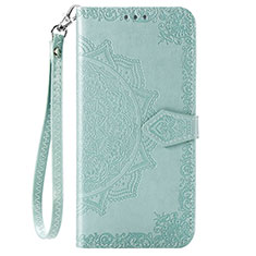 Leather Case Stands Flip Cover L03 Holder for Huawei Enjoy 10 Green