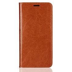 Leather Case Stands Flip Cover L03 Holder for Huawei Enjoy 8 Plus Orange