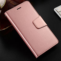 Leather Case Stands Flip Cover L03 Holder for Huawei Honor 8X Rose Gold