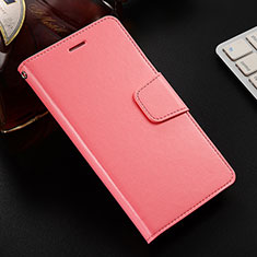 Leather Case Stands Flip Cover L03 Holder for Huawei Honor V10 Lite Pink