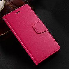 Leather Case Stands Flip Cover L03 Holder for Huawei Honor V10 Lite Red