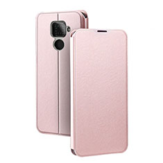 Leather Case Stands Flip Cover L03 Holder for Huawei Nova 5z Rose Gold