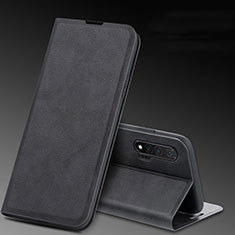 Leather Case Stands Flip Cover L03 Holder for Huawei Nova 6 Black