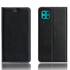 Leather Case Stands Flip Cover L03 Holder for Huawei Nova 7i Black